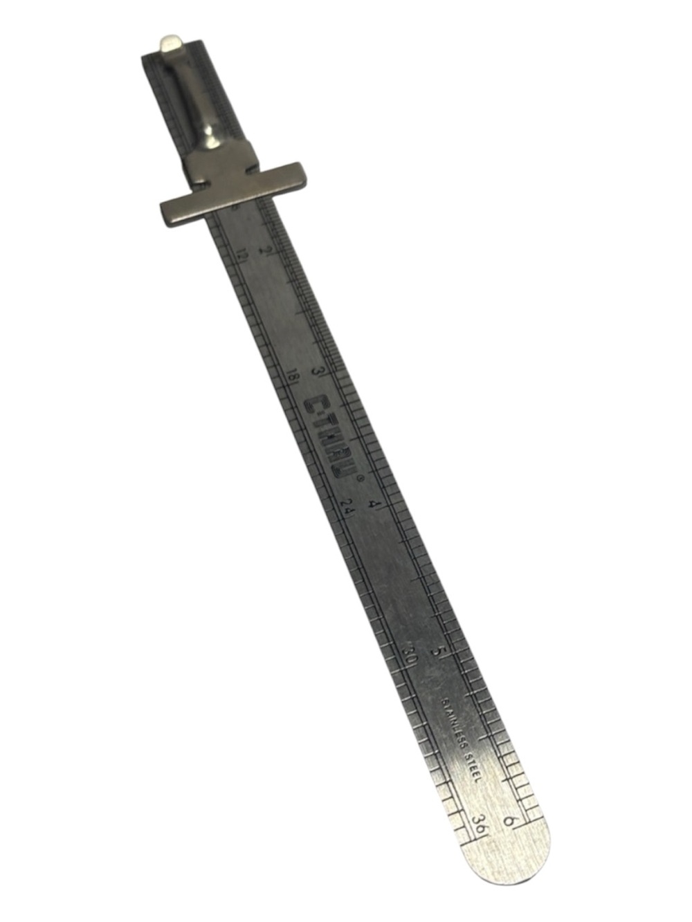 Stainless Steel C-Thru Pocket Ruler IP-6 Inches Pica